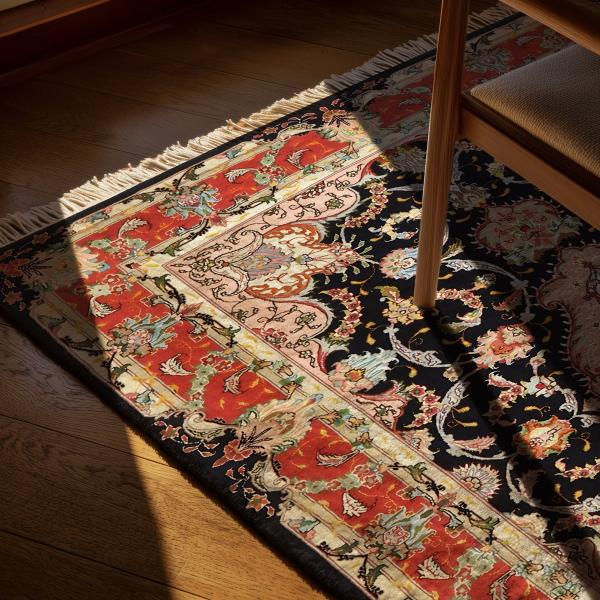 Klassisk orientalisk matta detalj med blommönster