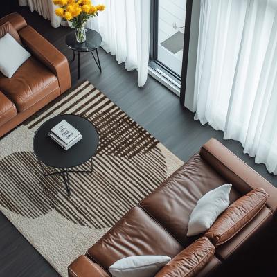 Moderne teppe i stuen